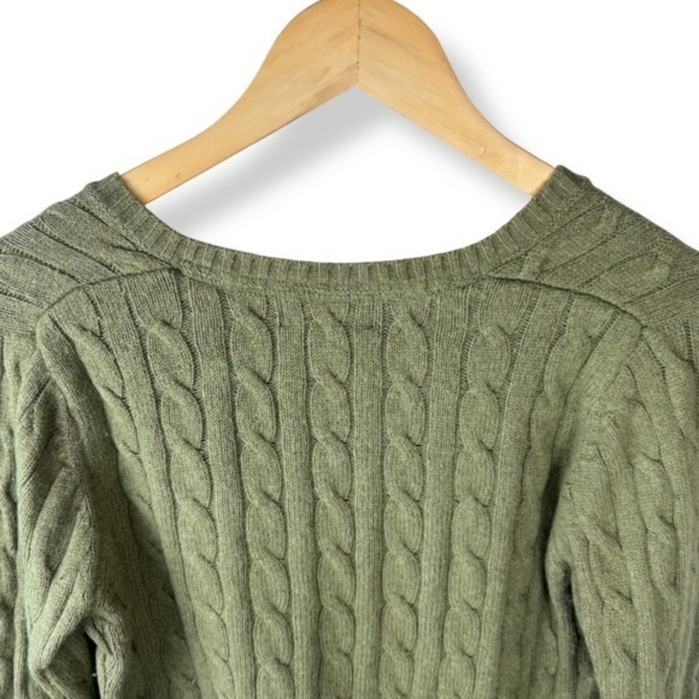 90s Vintage Eddie Bauer Angora Blend Sweater Womens Size Medium Cable Knit Japan - Picture 9 of 11